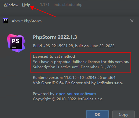 phpstorm2022.1.3版本激活工具1.png